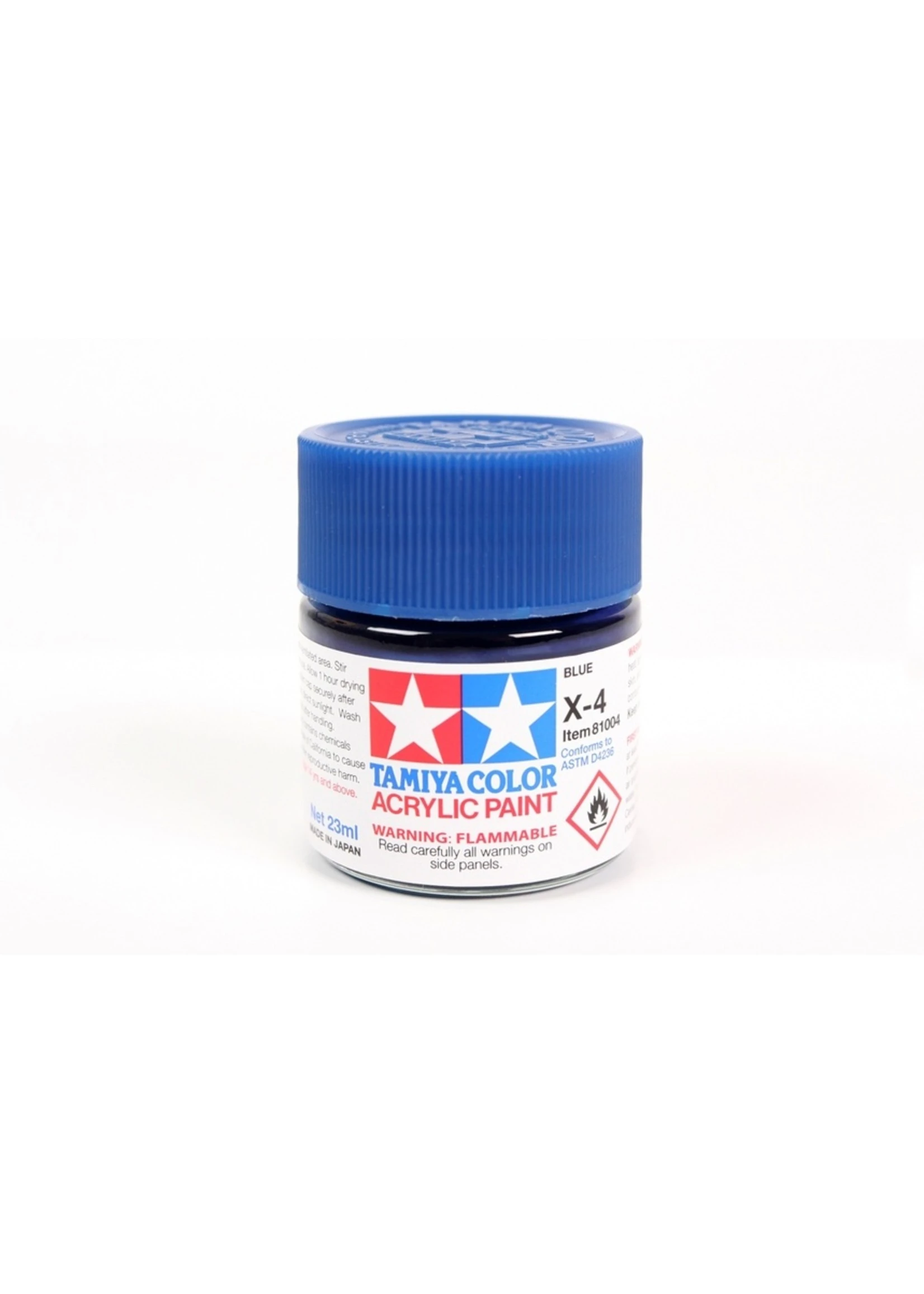 Tamiya X-4 - Blue - 23ml Acrylic 3 Tamiya X-4 - Blue - 23ml Acrylic