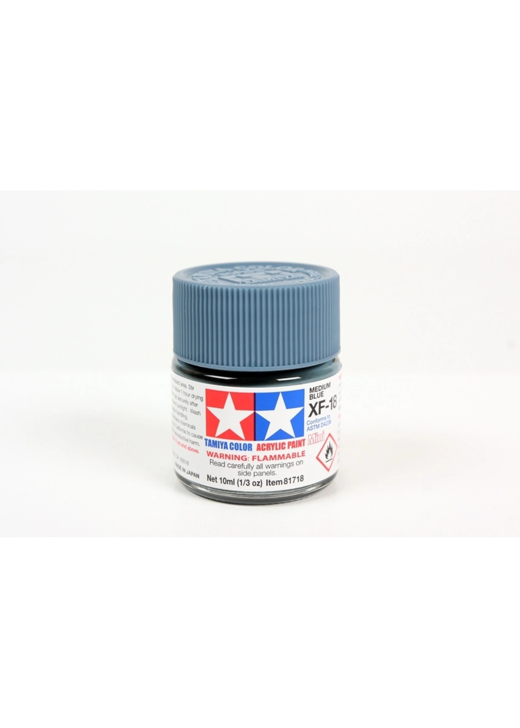 Tamiya XF-18 - Medium Blue - 10ml Acrylic 3 Tamiya XF-18 - Medium Blue - 10ml Acrylic
