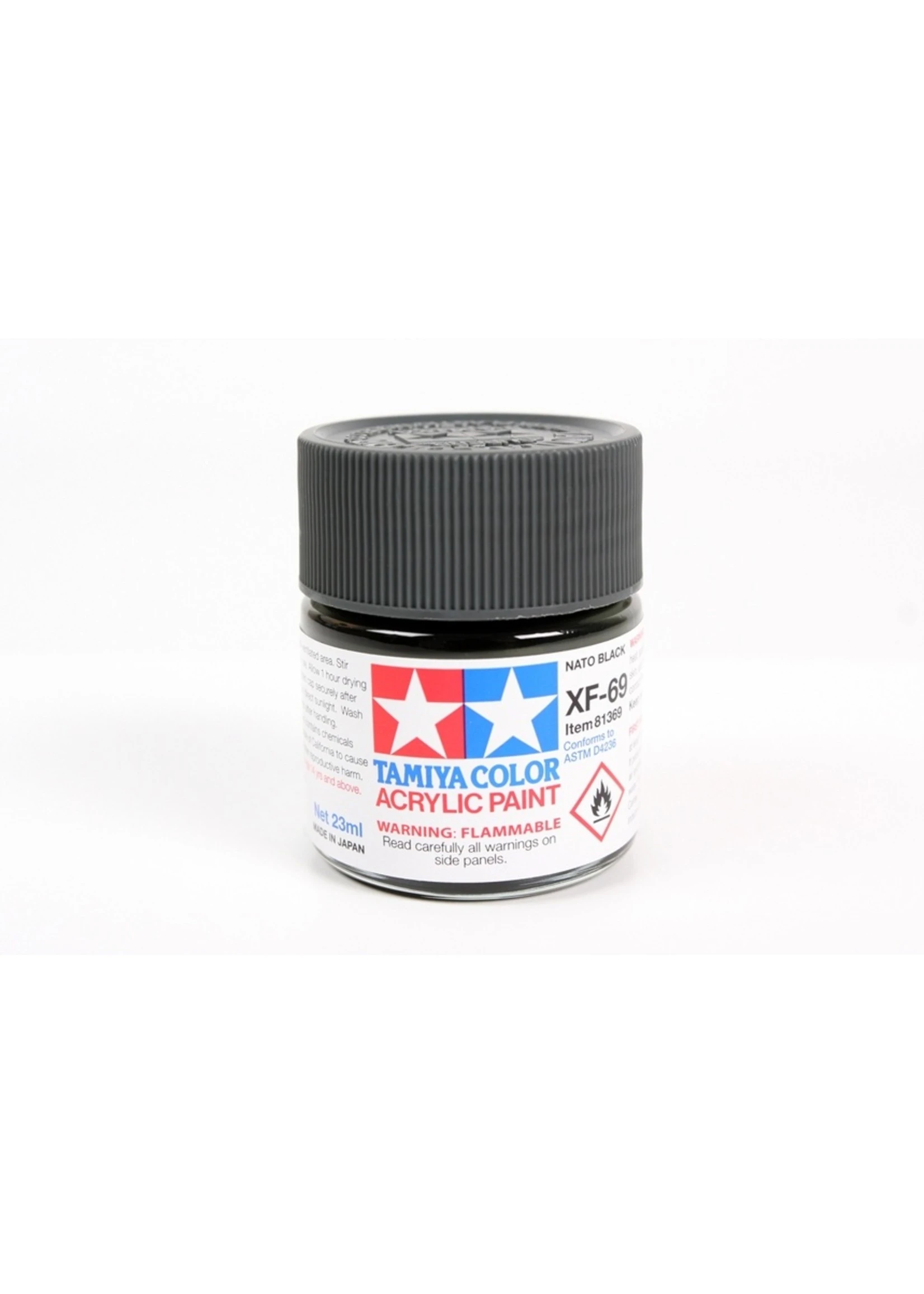 Tamiya XF-69 - NATO Black - 23ml Acrylic
