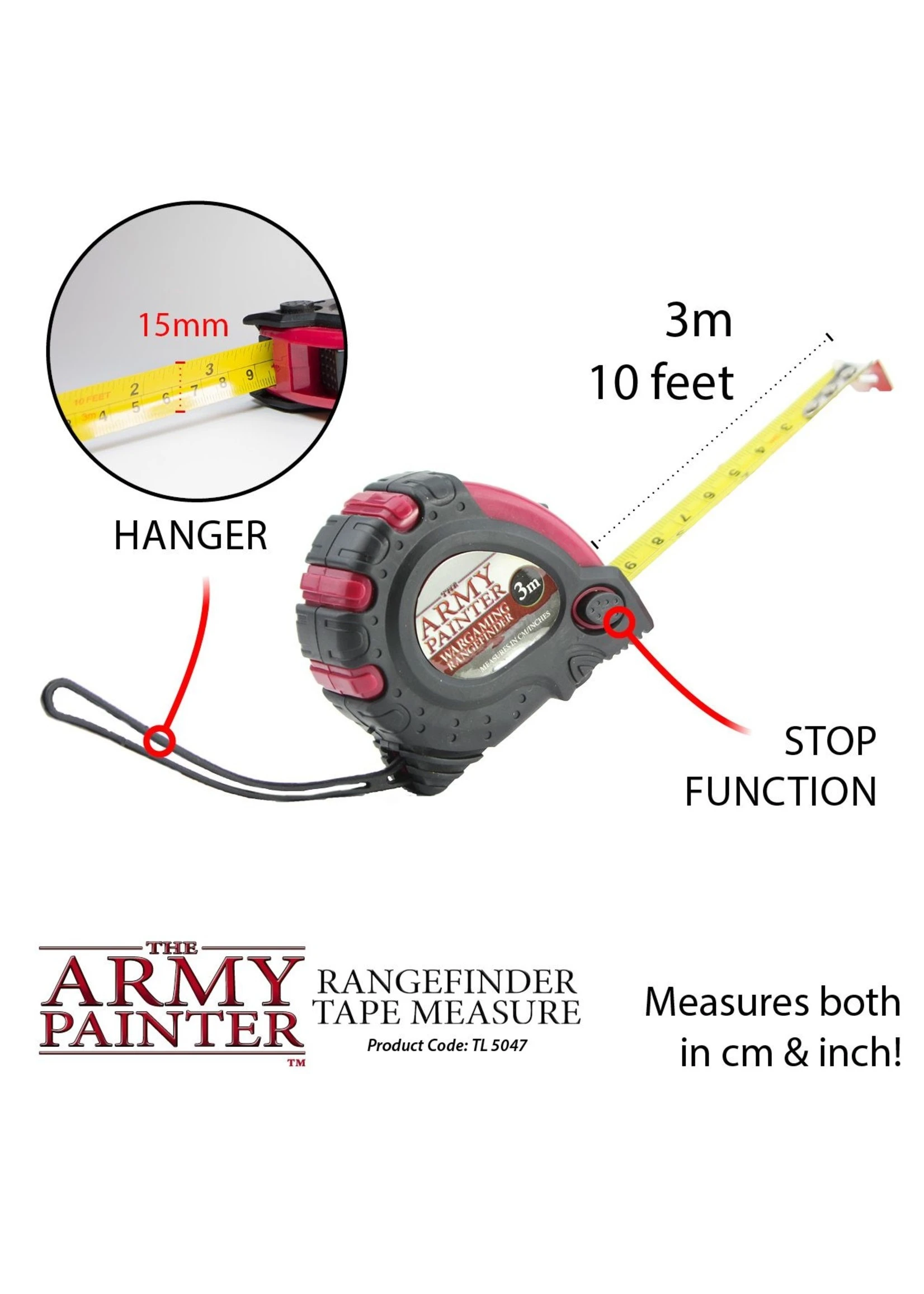 The Army Painter L5047 - Rangefinder Tape Measure 4 The Army Painter L5047 - Rangefinder Tape Measure - Image 2