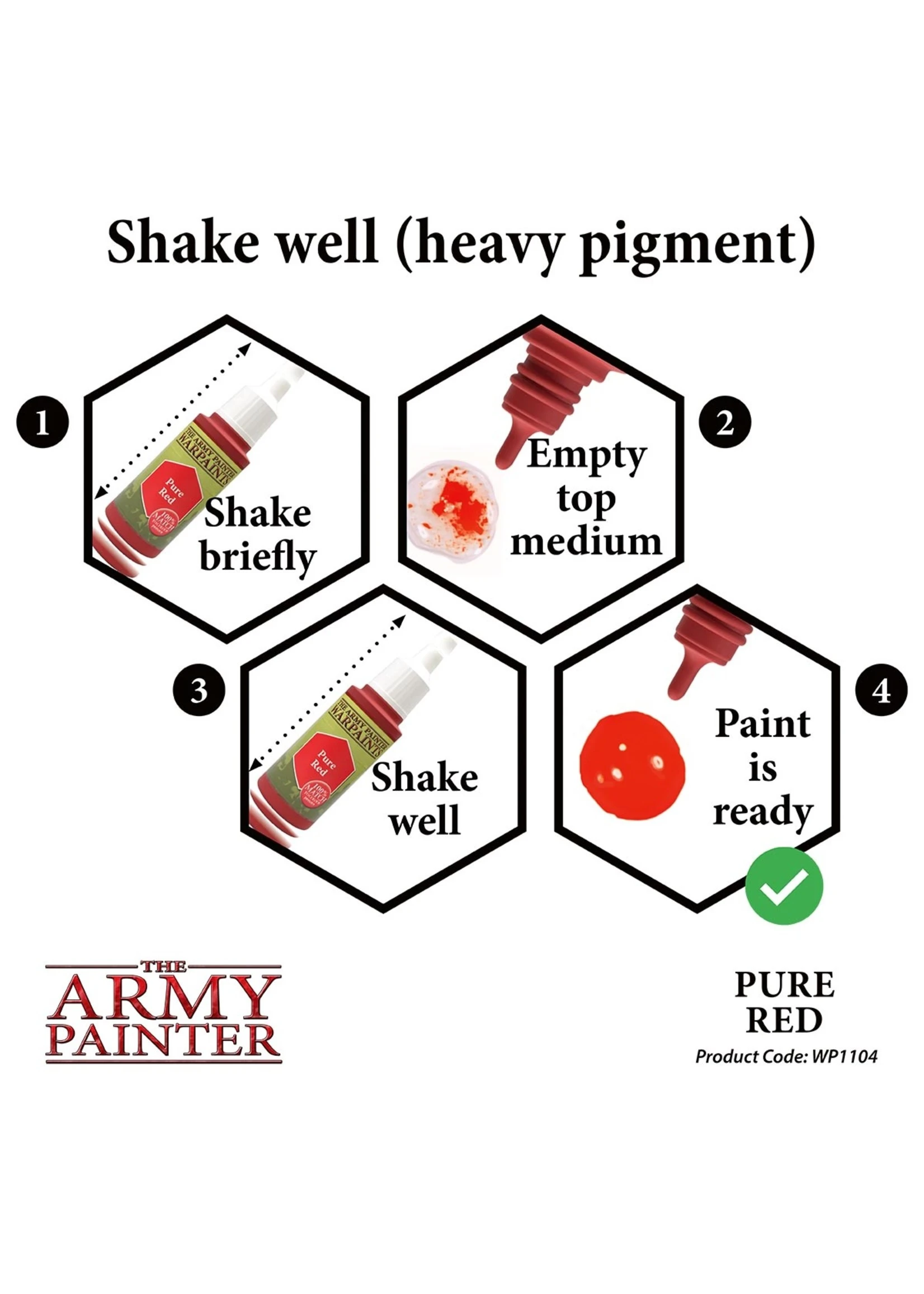The Army Painter WP1104 - Pure Red 18ml Acrylic Paint 7 The Army Painter WP1104 - Pure Red 18ml Acrylic Paint - Image 5