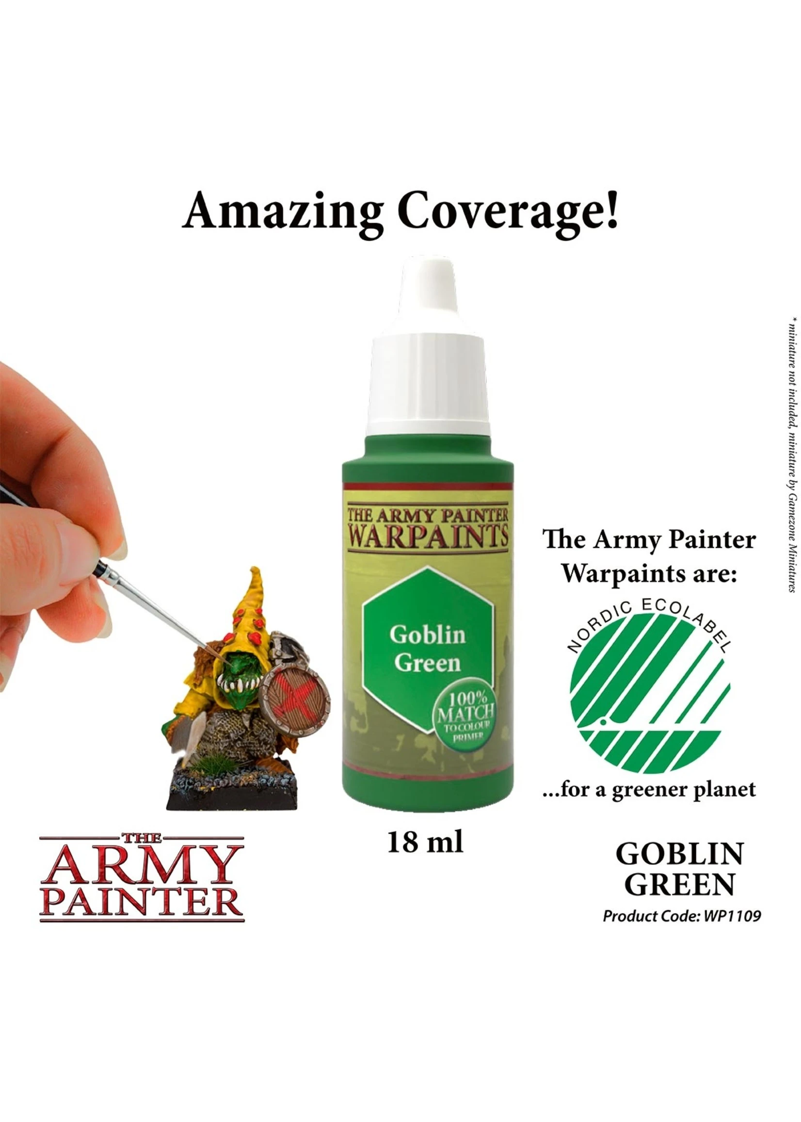 The Army Painter WP1109 - Goblin Green 18ml Acrylic Paint 4 The Army Painter WP1109 - Goblin Green 18ml Acrylic Paint - Image 2