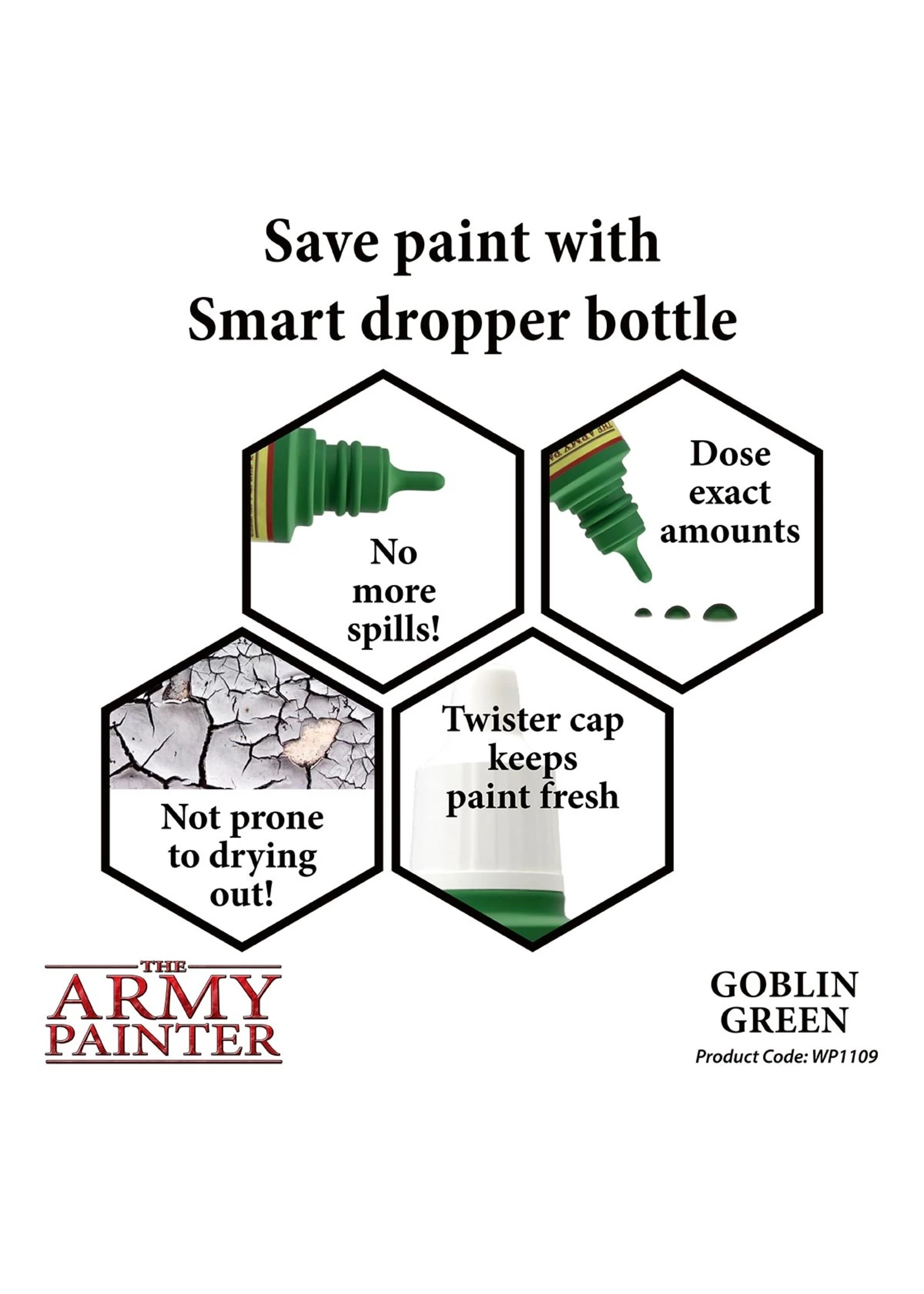 The Army Painter WP1109 - Goblin Green 18ml Acrylic Paint 5 The Army Painter WP1109 - Goblin Green 18ml Acrylic Paint - Image 3