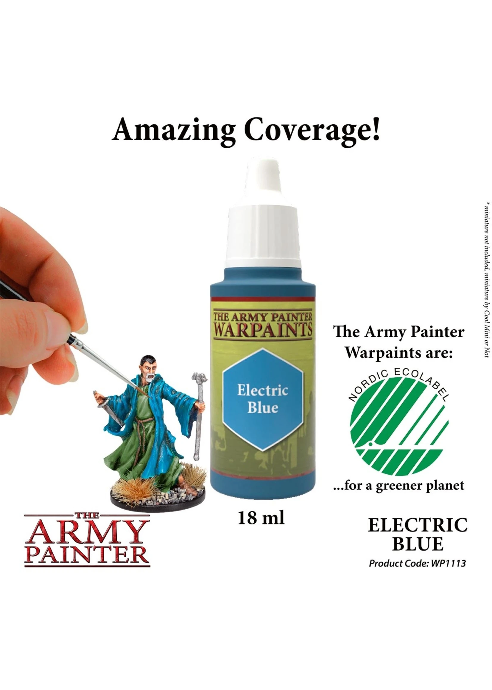 The Army Painter WP1113 - Electric Blue 18ml Acrylic Paint - Image 2
