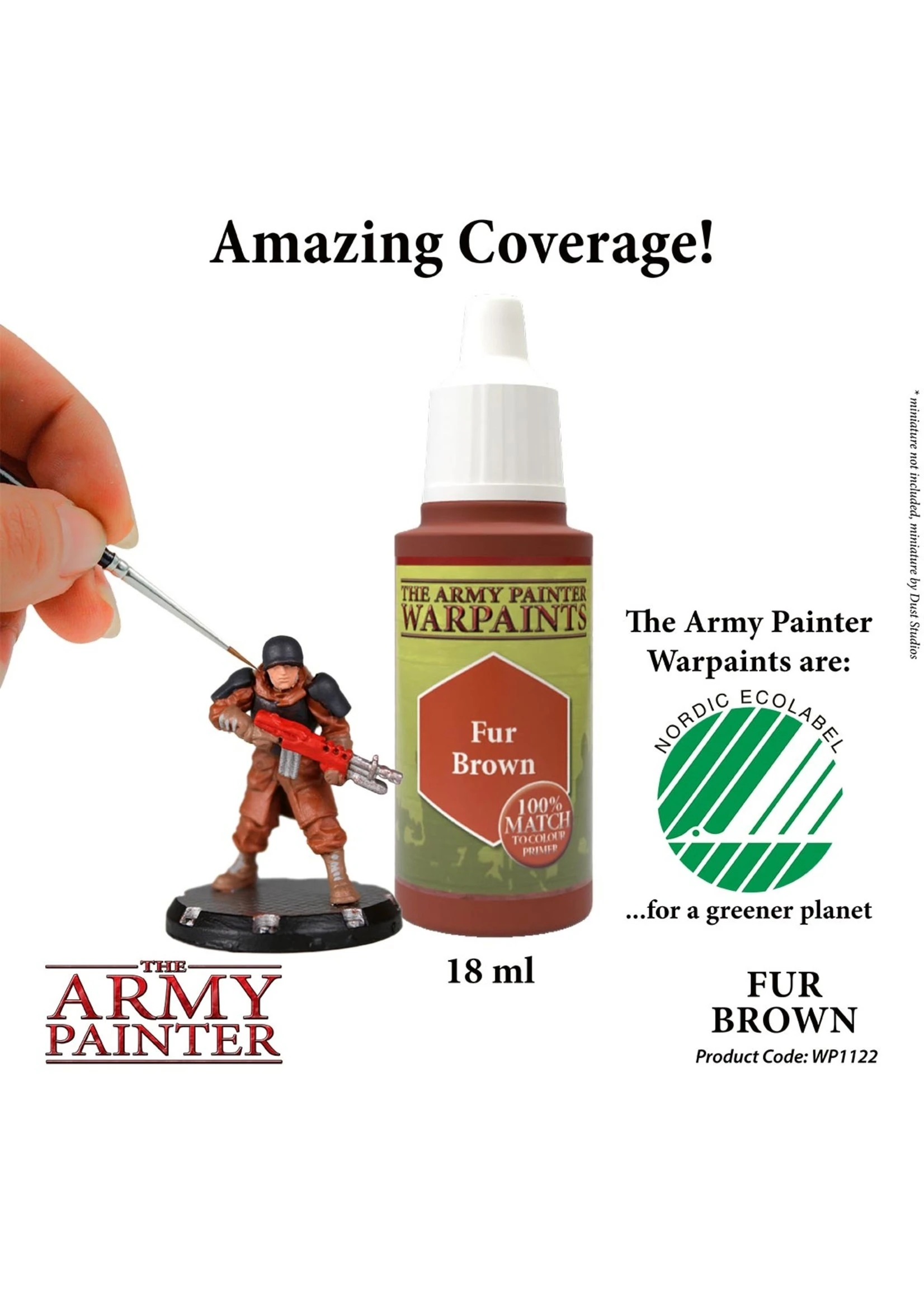 The Army Painter WP1122 - Fur Brown 18ml Acrylic Paint - Image 2
