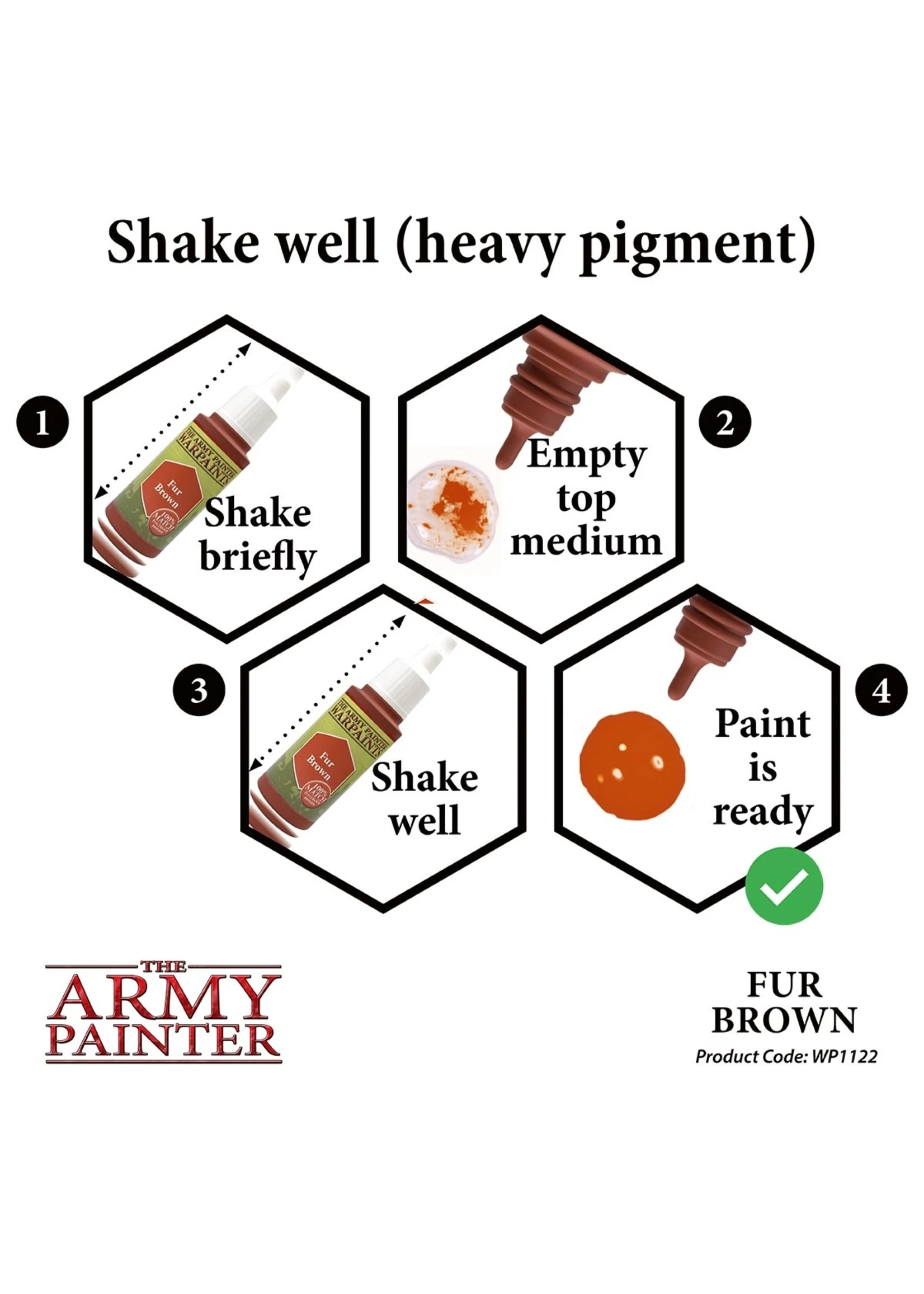 The Army Painter WP1122 - Fur Brown 18ml Acrylic Paint - Image 5