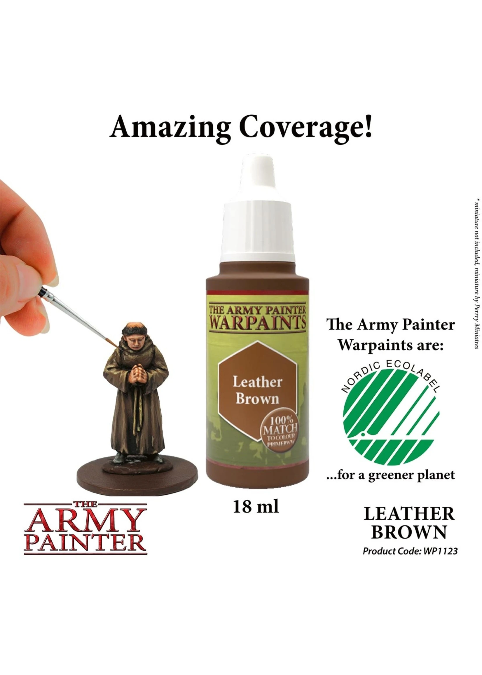 The Army Painter WP1123 - Leather Brown 18ml Acrylic Paint 4 The Army Painter WP1123 - Leather Brown 18ml Acrylic Paint - Image 2