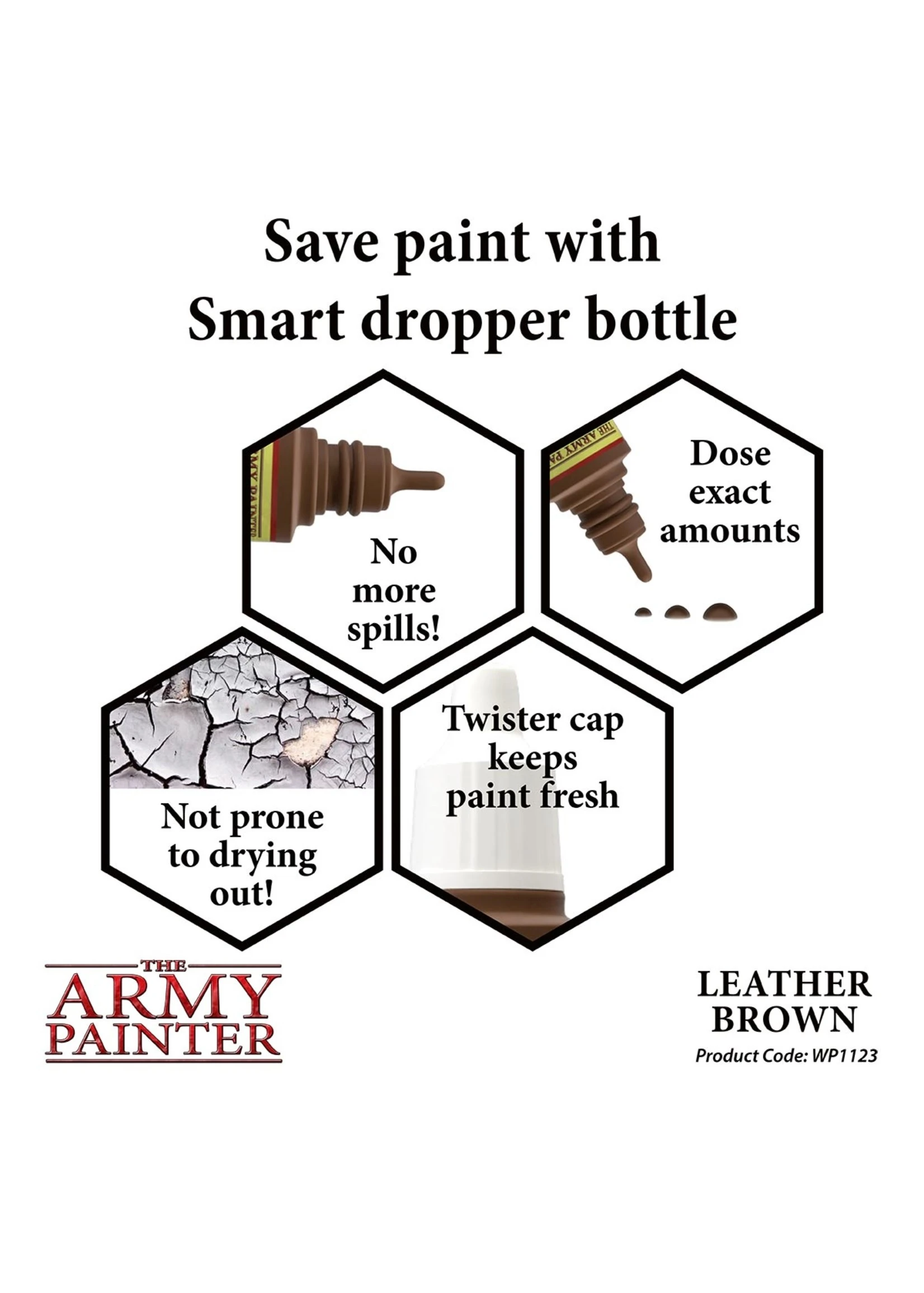 The Army Painter WP1123 - Leather Brown 18ml Acrylic Paint 5 The Army Painter WP1123 - Leather Brown 18ml Acrylic Paint - Image 3