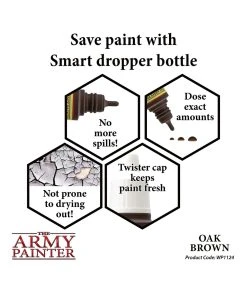 The Army Painter WP1124 - Oak Brown 18ml Acrylic Paint 9 The Army Painter WP1124 - Oak Brown 18ml Acrylic Paint -Fascinations Metal Earth-shop the army painter wp1124 oak brown 18ml acrylic pai 2