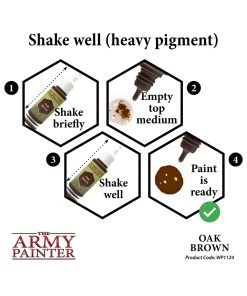 The Army Painter WP1124 - Oak Brown 18ml Acrylic Paint 11 The Army Painter WP1124 - Oak Brown 18ml Acrylic Paint -Fascinations Metal Earth-shop the army painter wp1124 oak brown 18ml acrylic pai 4