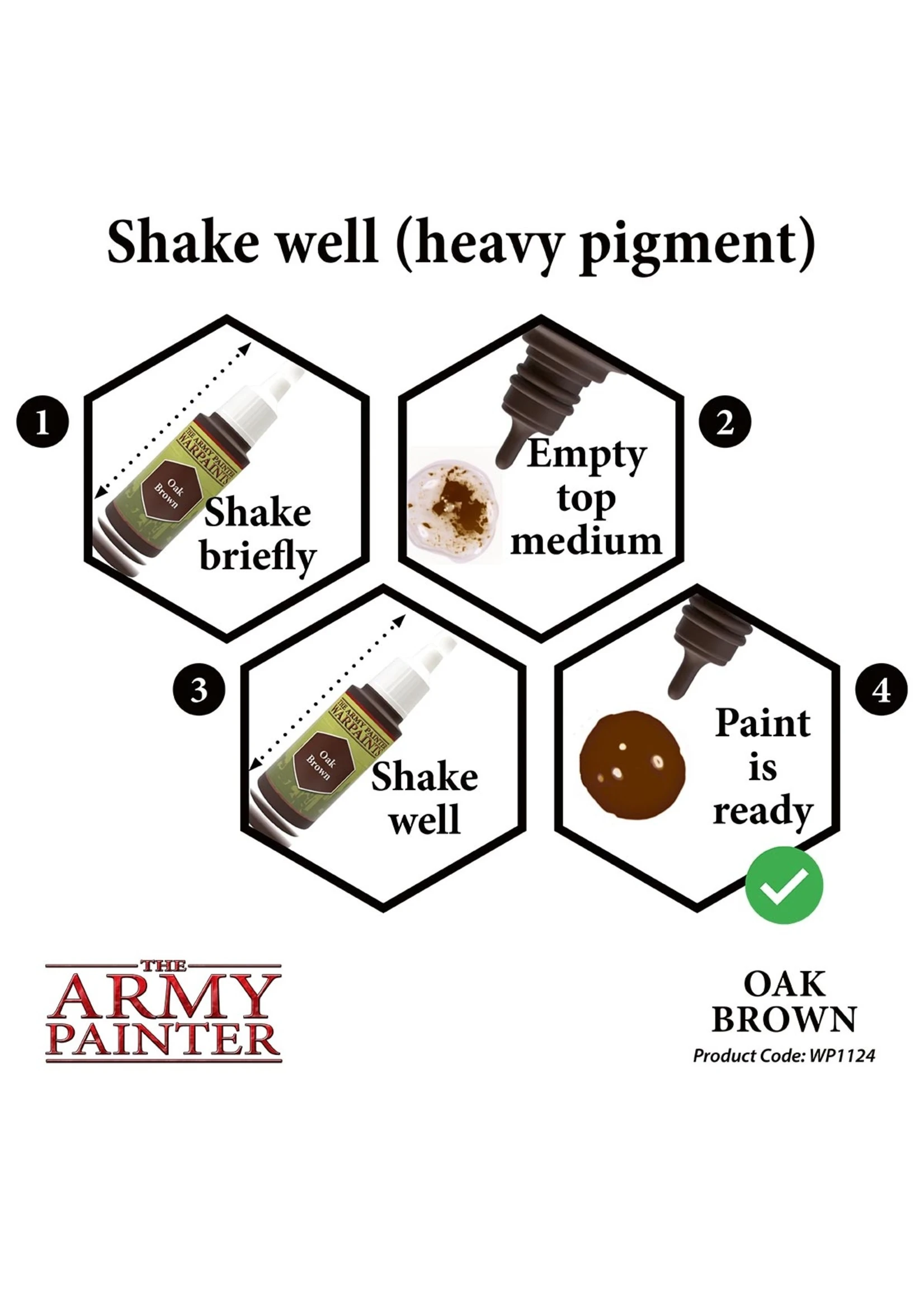 The Army Painter WP1124 - Oak Brown 18ml Acrylic Paint 7 The Army Painter WP1124 - Oak Brown 18ml Acrylic Paint - Image 5