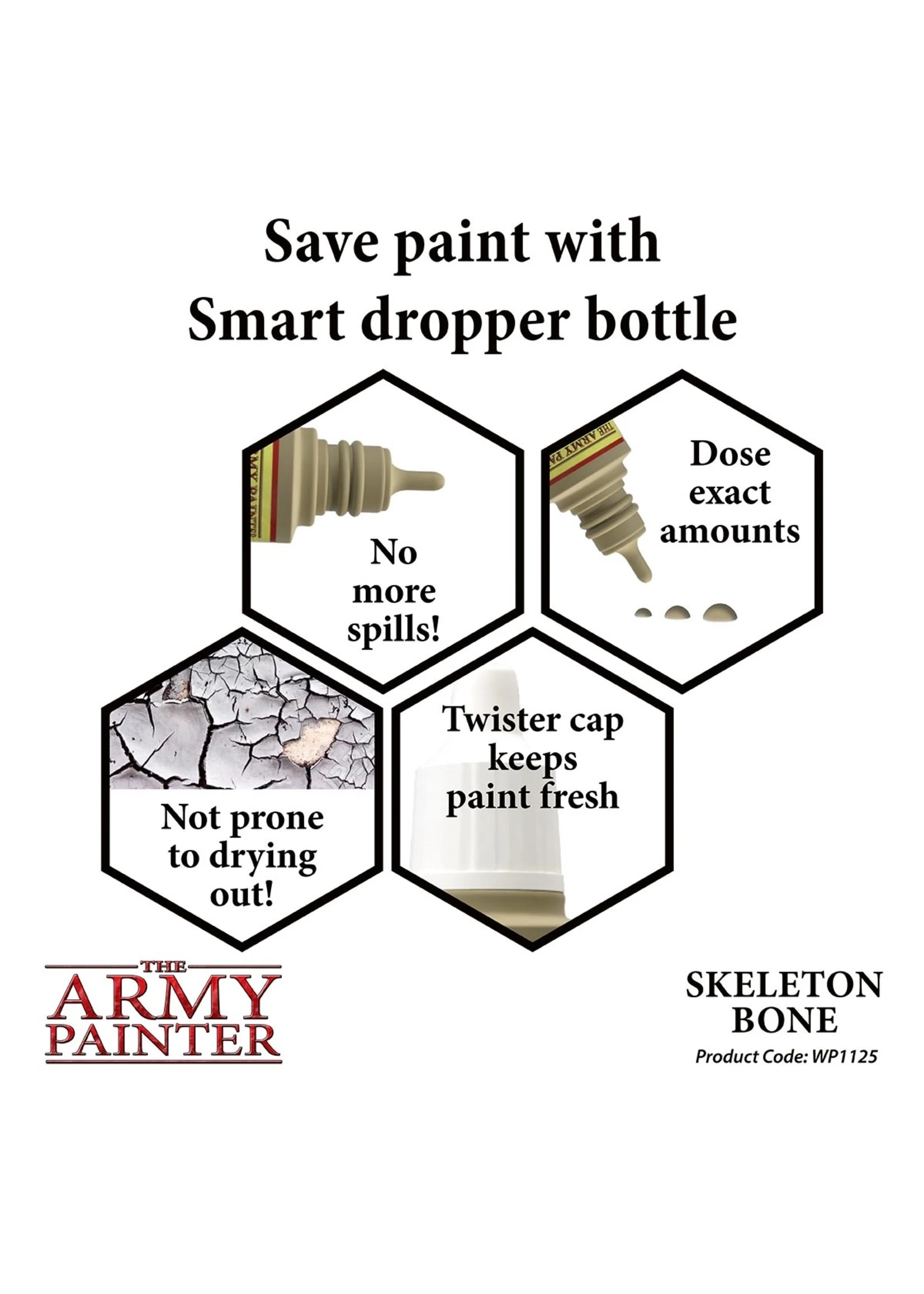 The Army Painter WP1125 - Skeleton Bone 18ml Acrylic Paint 5 The Army Painter WP1125 - Skeleton Bone 18ml Acrylic Paint - Image 3