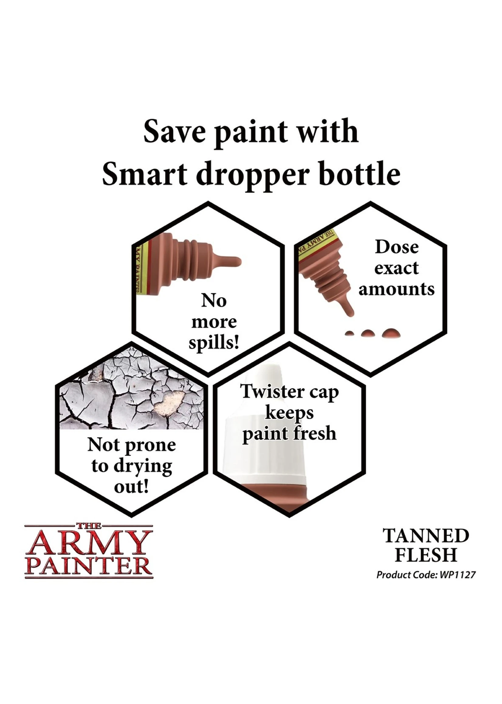 The Army Painter WP1127 - Tanned Flesh 18ml Acrylic Paint 5 The Army Painter WP1127 - Tanned Flesh 18ml Acrylic Paint - Image 3