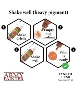 The Army Painter WP1127 - Tanned Flesh 18ml Acrylic Paint 11 The Army Painter WP1127 - Tanned Flesh 18ml Acrylic Paint -Fascinations Metal Earth-shop the army painter wp1127 tanned flesh 18ml acrylic 4