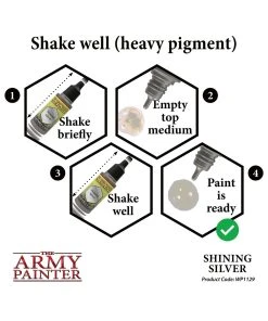 The Army Painter WP1129 - Shining Silver 18ml Metallic Paint 11 The Army Painter WP1129 - Shining Silver 18ml Metallic Paint -Fascinations Metal Earth-shop the army painter wp1129 shining silver 18ml metall 4