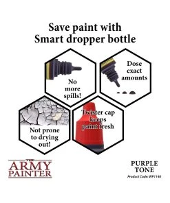 The Army Painter WP1140 - Quickshade Purple Tone 18ml Wash 11 The Army Painter WP1140 - Quickshade Purple Tone 18ml Wash -Fascinations Metal Earth-shop the army painter wp1140 quickshade purple tone 18m 4
