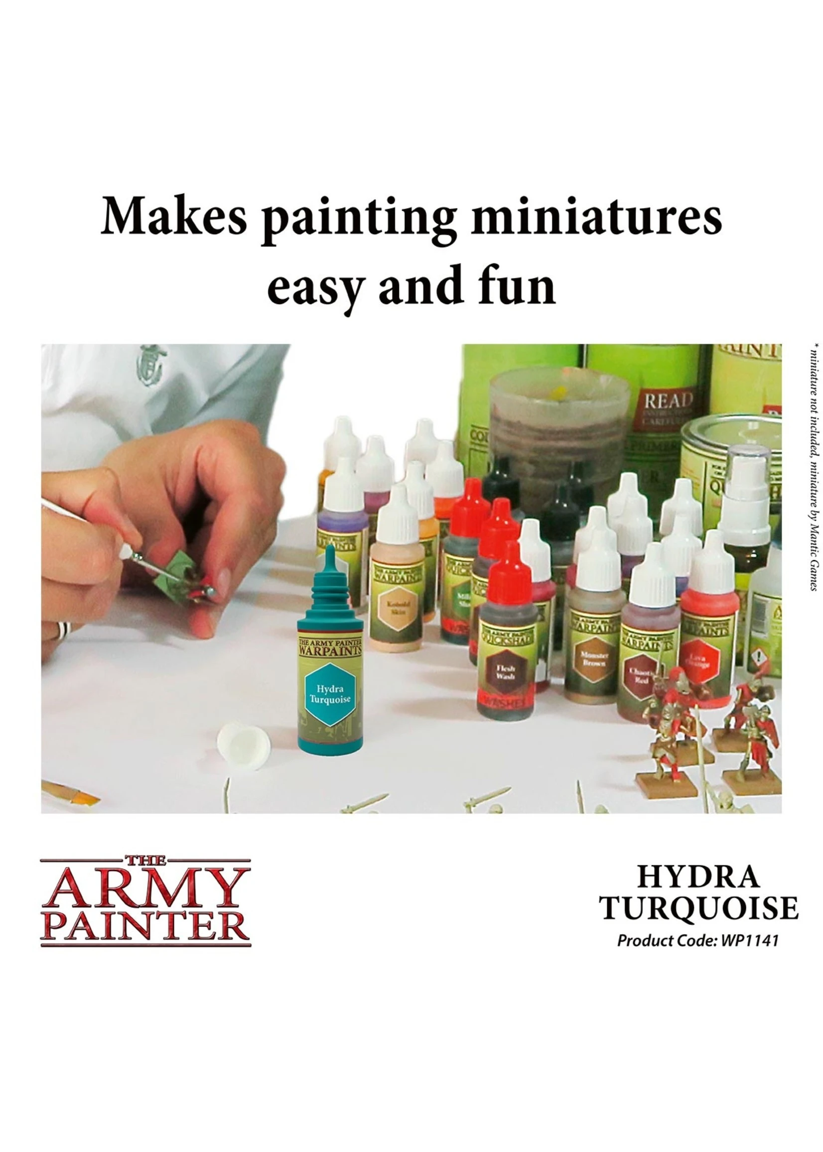 The Army Painter WP1141 - Hydra Turquoise 18ml Acrylic Paint 6 The Army Painter WP1141 - Hydra Turquoise 18ml Acrylic Paint - Image 4