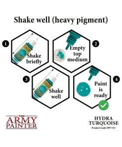 The Army Painter WP1141 - Hydra Turquoise 18ml Acrylic Paint 11 The Army Painter WP1141 - Hydra Turquoise 18ml Acrylic Paint -Fascinations Metal Earth-shop the army painter wp1141 hydra turquoise 18ml acryl 4
