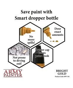 The Army Painter WP1144 - Bright Gold 18ml Metallic Paint 9 The Army Painter WP1144 - Bright Gold 18ml Metallic Paint -Fascinations Metal Earth-shop the army painter wp1144 bright gold 18ml metallic 2
