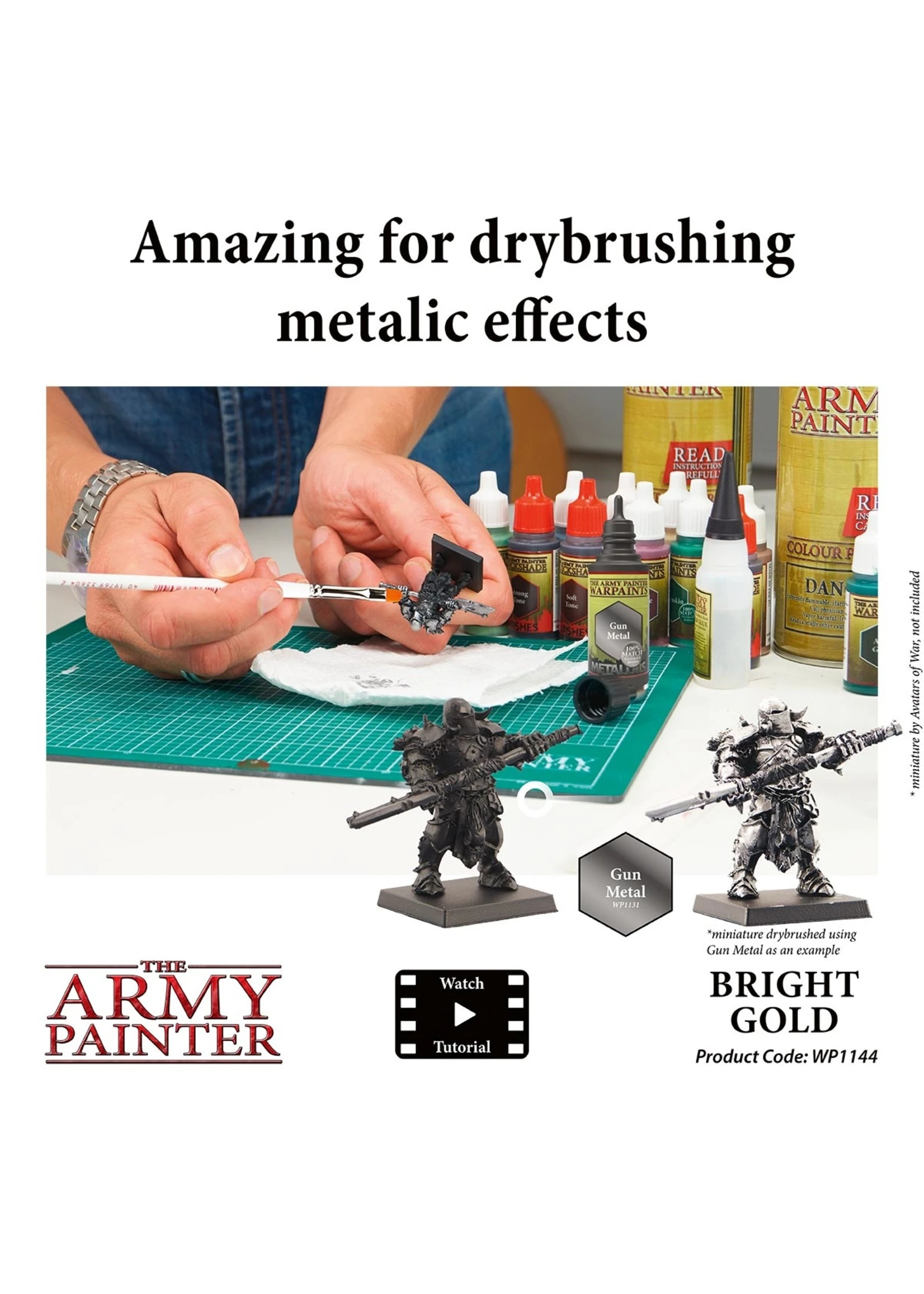 The Army Painter WP1144 - Bright Gold 18ml Metallic Paint 6 The Army Painter WP1144 - Bright Gold 18ml Metallic Paint - Image 4