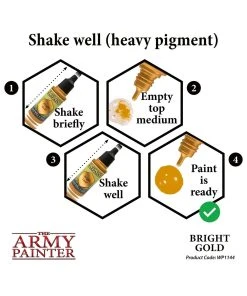 The Army Painter WP1144 - Bright Gold 18ml Metallic Paint 11 The Army Painter WP1144 - Bright Gold 18ml Metallic Paint -Fascinations Metal Earth-shop the army painter wp1144 bright gold 18ml metallic 4