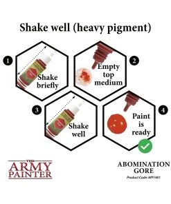 The Army Painter WP1401 - Abomination Gore 18ml Acrylic Paint 11 The Army Painter WP1401 - Abomination Gore 18ml Acrylic Paint -Fascinations Metal Earth-shop the army painter wp1401 abomination gore 18ml acry 4