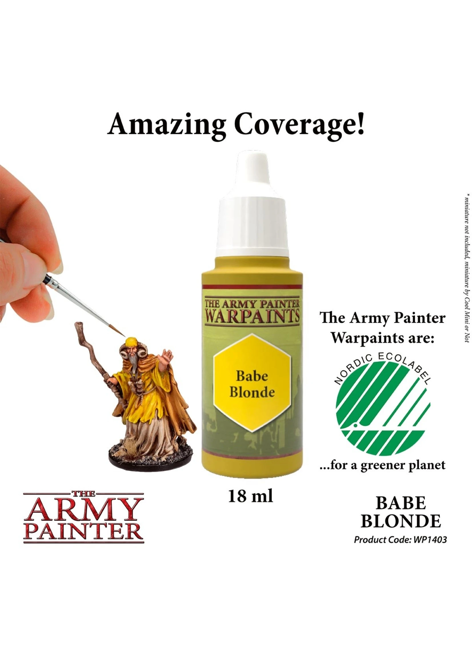 The Army Painter WP1403 - Babe Blonde 18ml Acrylic Paint 4 The Army Painter WP1403 - Babe Blonde 18ml Acrylic Paint - Image 2