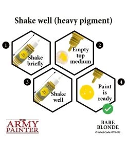 The Army Painter WP1403 - Babe Blonde 18ml Acrylic Paint 11 The Army Painter WP1403 - Babe Blonde 18ml Acrylic Paint -Fascinations Metal Earth-shop the army painter wp1403 babe blonde 18ml acrylic p 4