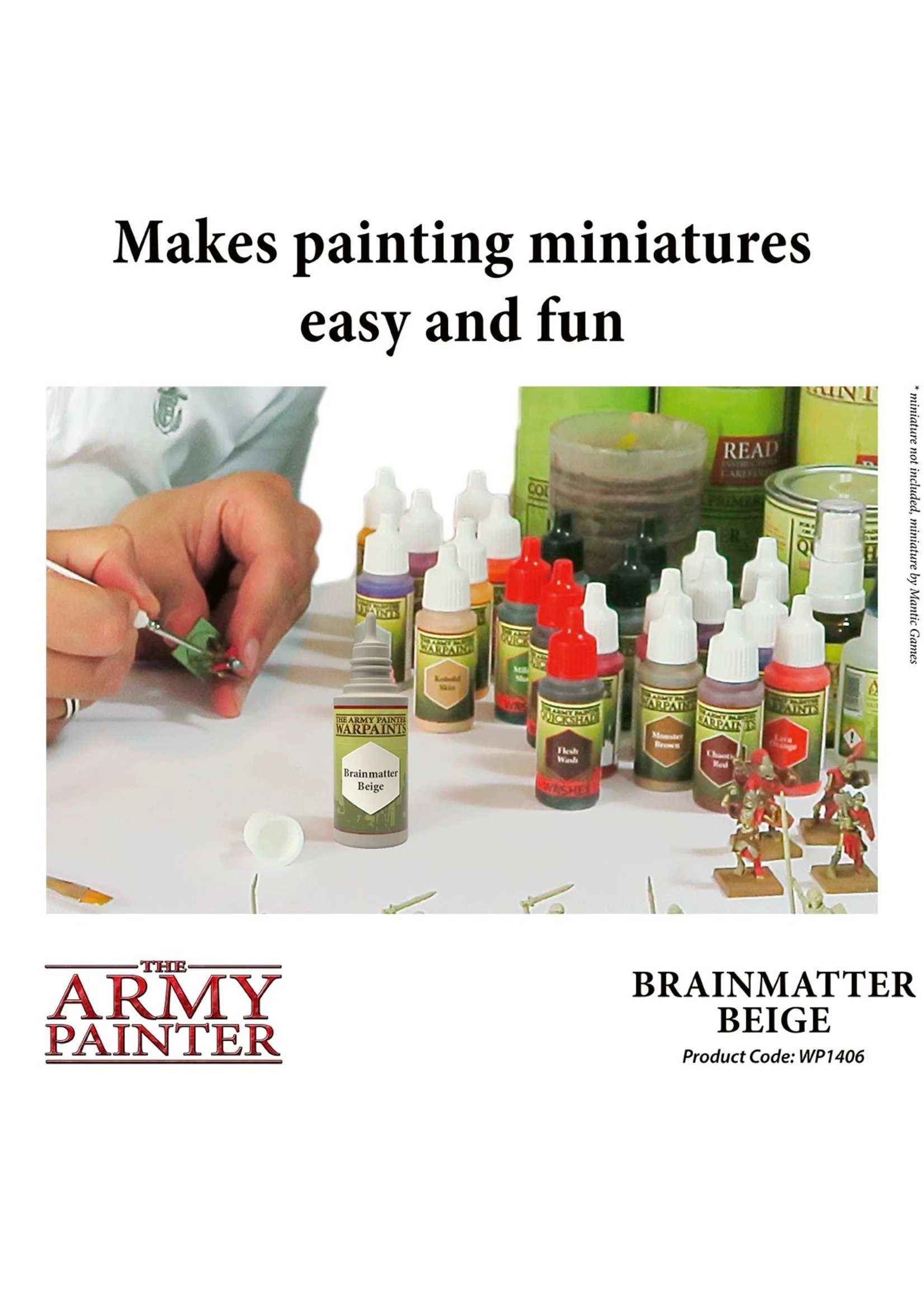 The Army Painter WP1406 - Brainmatter Beige 18ml Acrylic Paint 6 The Army Painter WP1406 - Brainmatter Beige 18ml Acrylic Paint - Image 4