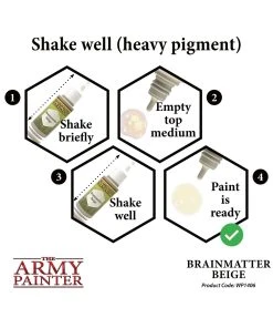 The Army Painter WP1406 - Brainmatter Beige 18ml Acrylic Paint 11 The Army Painter WP1406 - Brainmatter Beige 18ml Acrylic Paint -Fascinations Metal Earth-shop the army painter wp1406 brainmatter beige 18ml acr 4