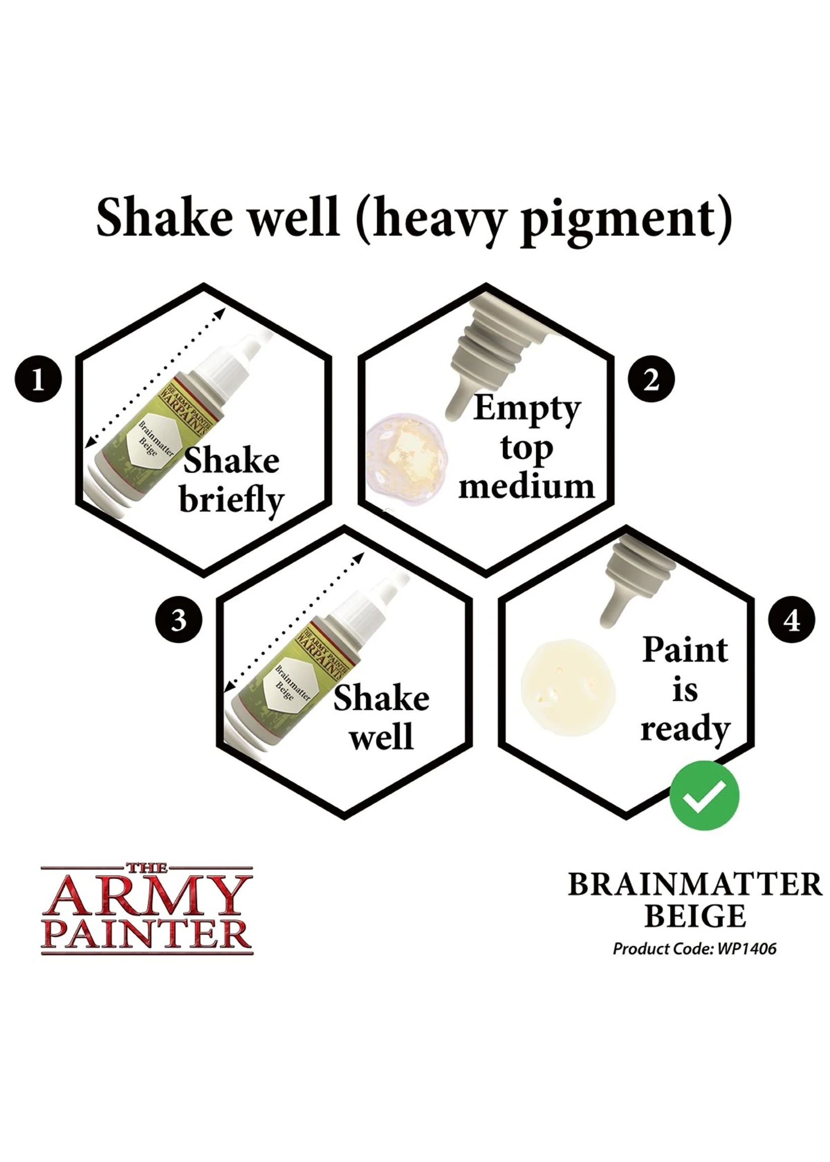 The Army Painter WP1406 - Brainmatter Beige 18ml Acrylic Paint 7 The Army Painter WP1406 - Brainmatter Beige 18ml Acrylic Paint - Image 5