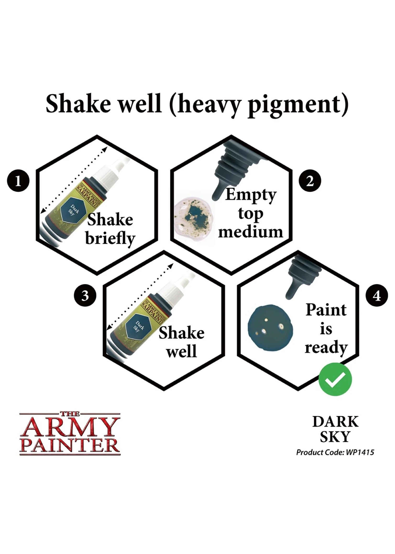 The Army Painter WP1415 - Dark Sky 18ml Acrylic Paint 7 The Army Painter WP1415 - Dark Sky 18ml Acrylic Paint - Image 5