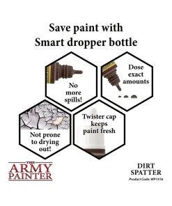 The Army Painter WP1416 - Dirt Spatter 18ml Acrylic Paint -Fascinations Metal Earth-shop the army painter wp1416 dirt spatter 18ml acrylic 2