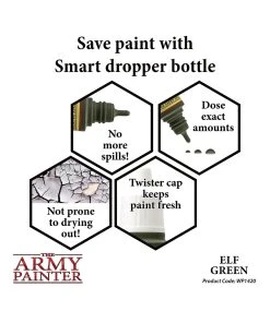 The Army Painter WP1420 - Elf Green 18ml Acrylic Paint -Fascinations Metal Earth-shop the army painter wp1420 elf green 18ml acrylic pai 2