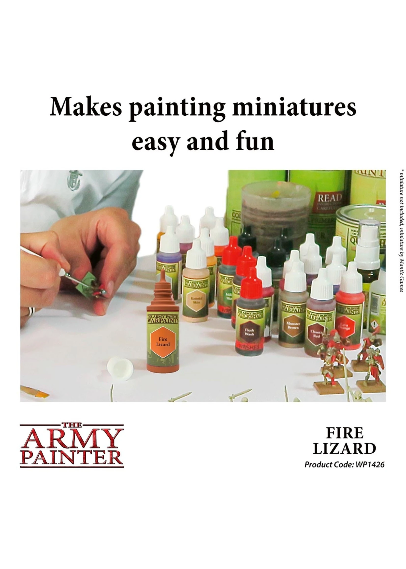 The Army Painter WP1426 - Fire Lizard 18ml Acrylic Paint 6 The Army Painter WP1426 - Fire Lizard 18ml Acrylic Paint - Image 4