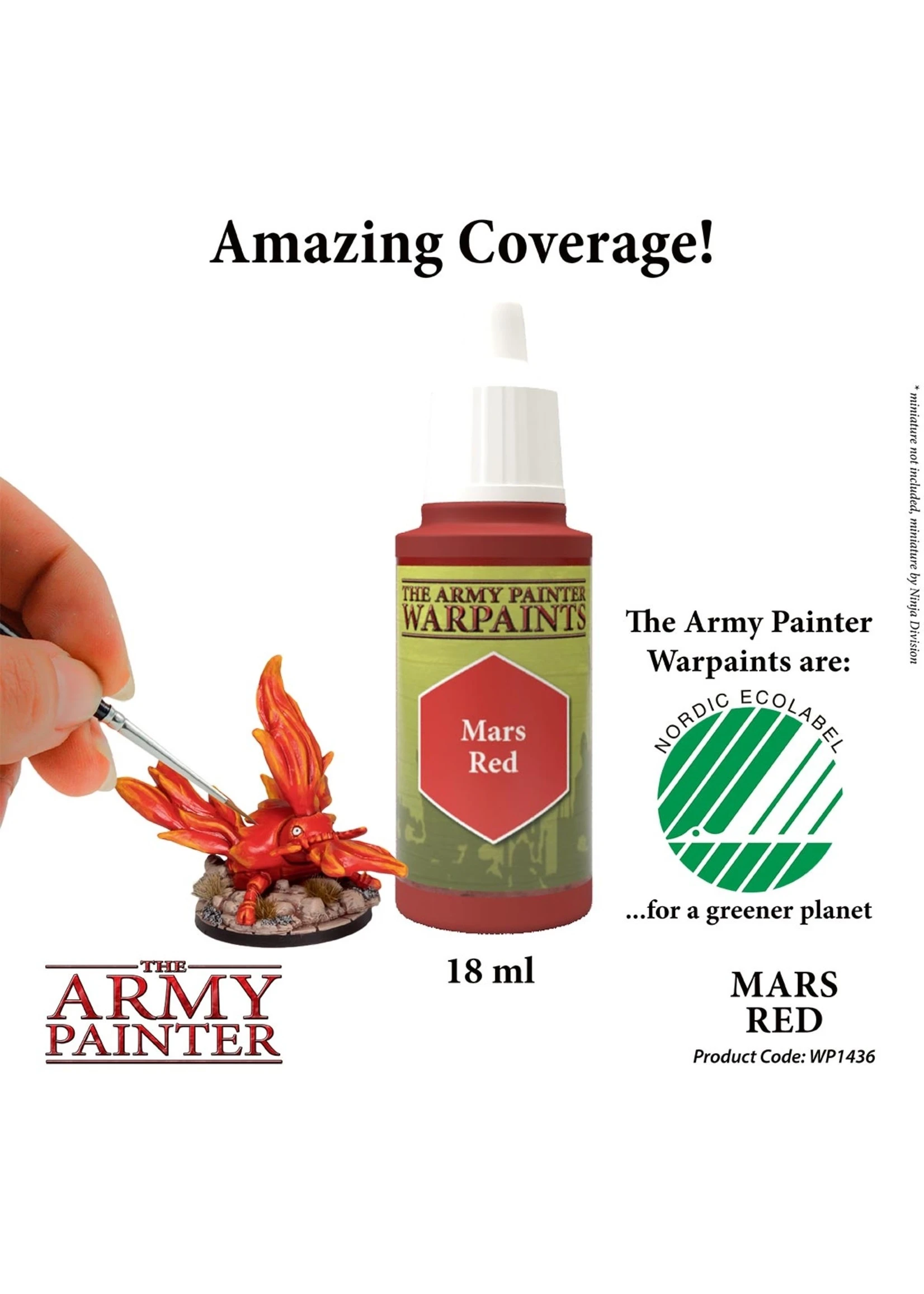 The Army Painter WP1436 - Mars Red 18ml Acrylic Paint - Image 2