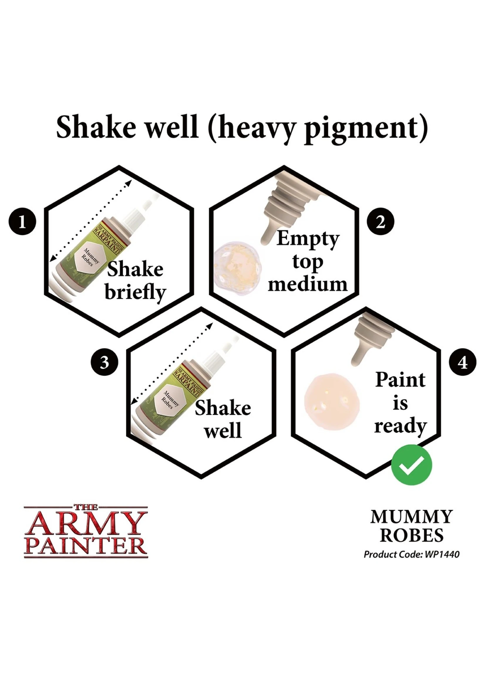 The Army Painter WP1440 - Mummy Robes 18ml Acrylic Paint - Image 5