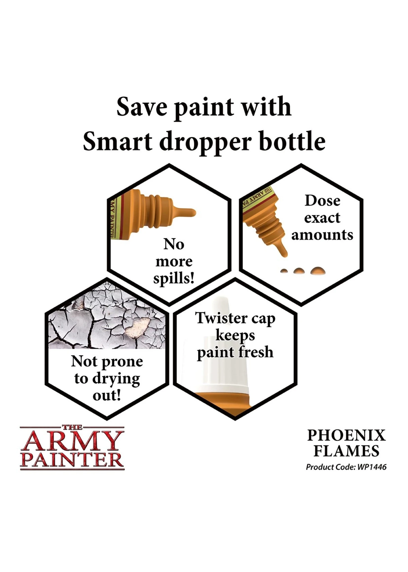 The Army Painter WP1446 - Phoenix Flames 18ml Acrylic Paint 5 The Army Painter WP1446 - Phoenix Flames 18ml Acrylic Paint - Image 3
