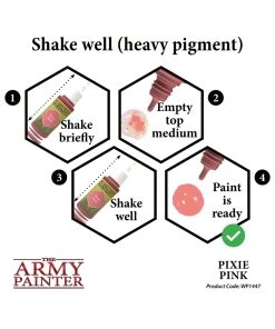 The Army Painter WP1447 - Pixie Pink 18ml Acrylic Paint -Fascinations Metal Earth-shop the army painter wp1447 pixie pink 18ml acrylic pa 4
