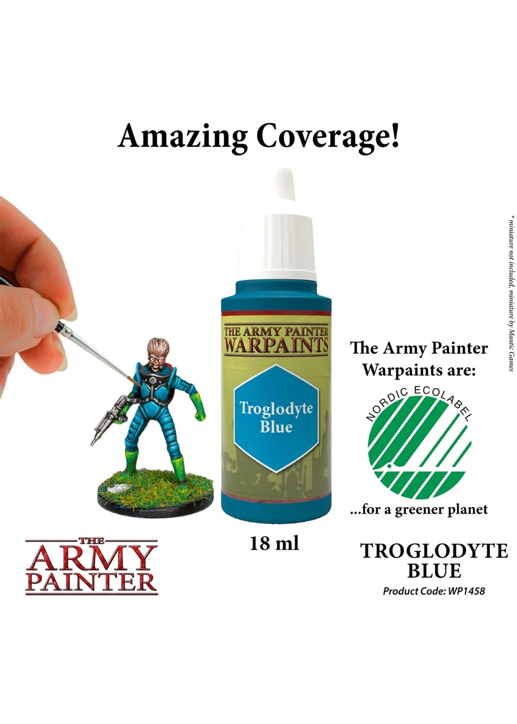The Army Painter WP1458 - Troglodyte Blue 18ml Acrylic Paint 4 The Army Painter WP1458 - Troglodyte Blue 18ml Acrylic Paint - Image 2