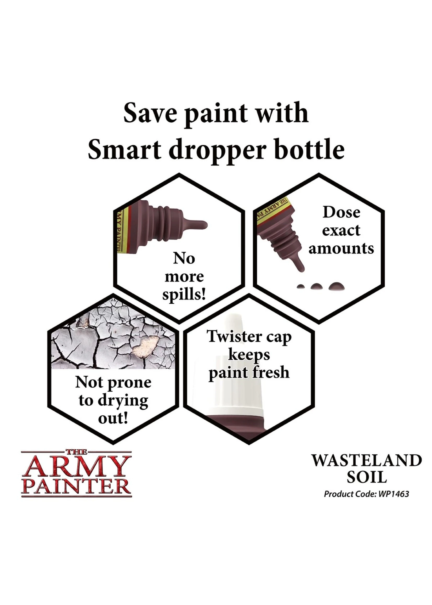 The Army Painter WP1463 - Wasteland Soil 18ml Acrylic Paint 5 The Army Painter WP1463 - Wasteland Soil 18ml Acrylic Paint - Image 3