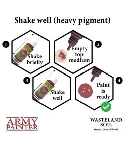 The Army Painter WP1463 - Wasteland Soil 18ml Acrylic Paint 11 The Army Painter WP1463 - Wasteland Soil 18ml Acrylic Paint -Fascinations Metal Earth-shop the army painter wp1463 wasteland soil 18ml acryli 4