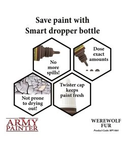 The Army Painter WP1464 - Werewolf Fur 18ml Acrylic Paint 9 The Army Painter WP1464 - Werewolf Fur 18ml Acrylic Paint -Fascinations Metal Earth-shop the army painter wp1464 werewolf fur 18ml acrylic 2