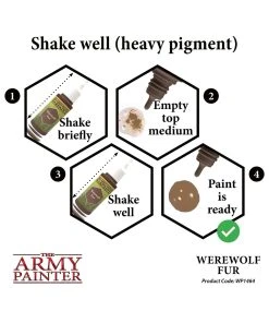 The Army Painter WP1464 - Werewolf Fur 18ml Acrylic Paint 11 The Army Painter WP1464 - Werewolf Fur 18ml Acrylic Paint -Fascinations Metal Earth-shop the army painter wp1464 werewolf fur 18ml acrylic 4