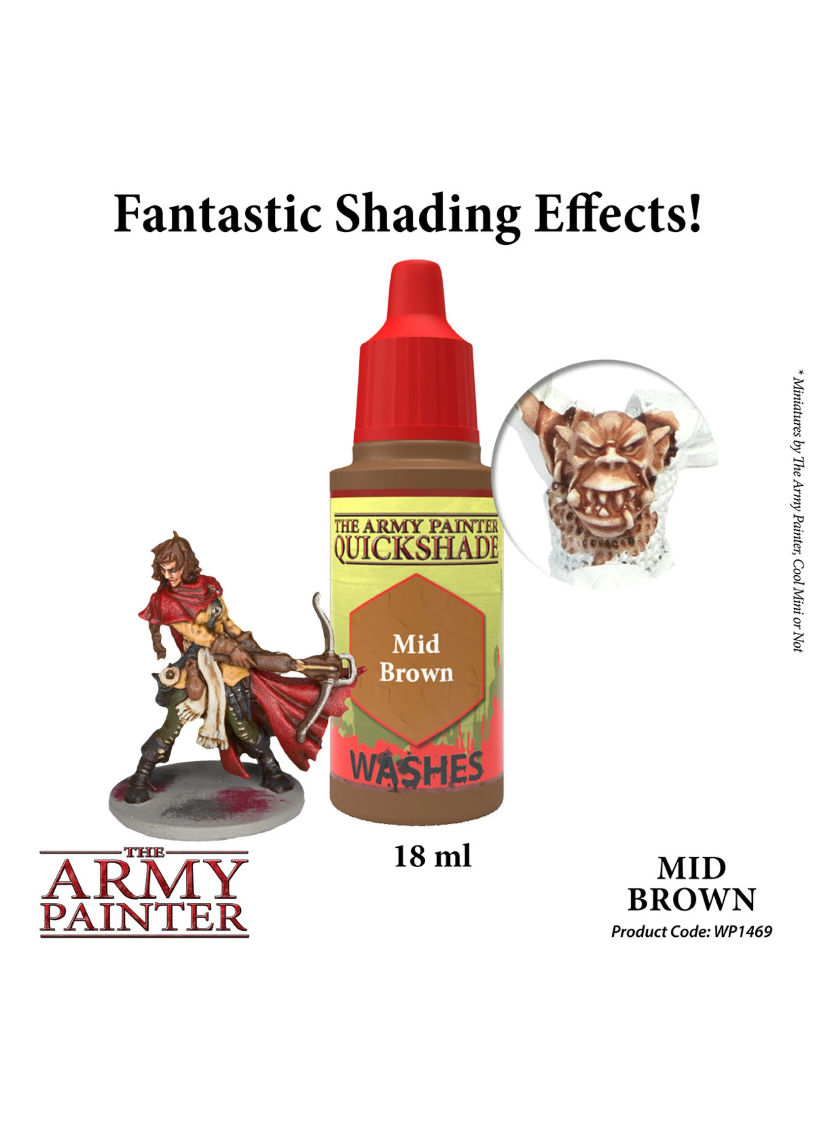 The Army Painter WP1469 - Quickshade Mid Brown 18ml Wash 4 The Army Painter WP1469 - Quickshade Mid Brown 18ml Wash - Image 2