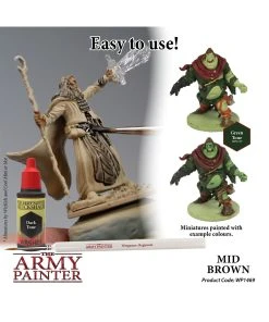 The Army Painter WP1469 - Quickshade Mid Brown 18ml Wash 9 The Army Painter WP1469 - Quickshade Mid Brown 18ml Wash -Fascinations Metal Earth-shop the army painter wp1469 quickshade mid brown 18ml 2