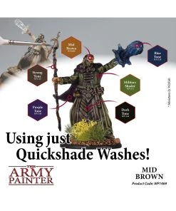 The Army Painter WP1469 - Quickshade Mid Brown 18ml Wash 10 The Army Painter WP1469 - Quickshade Mid Brown 18ml Wash -Fascinations Metal Earth-shop the army painter wp1469 quickshade mid brown 18ml 3