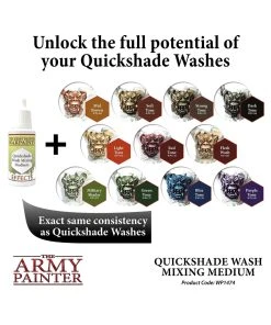 The Army Painter WP1474 - Quickshade Wash Mixing Medium 18ml Wash -Fascinations Metal Earth-shop the army painter wp1474 quickshade wash mixing med 3