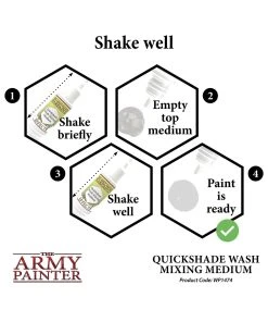 The Army Painter WP1474 - Quickshade Wash Mixing Medium 18ml Wash -Fascinations Metal Earth-shop the army painter wp1474 quickshade wash mixing med 4