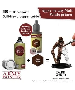 The Army Painter WP2005 - Speedpaint: Dark Wood 8 The Army Painter WP2005 - Speedpaint: Dark Wood -Fascinations Metal Earth-shop the army painter wp2005 speedpaint dark wood 1